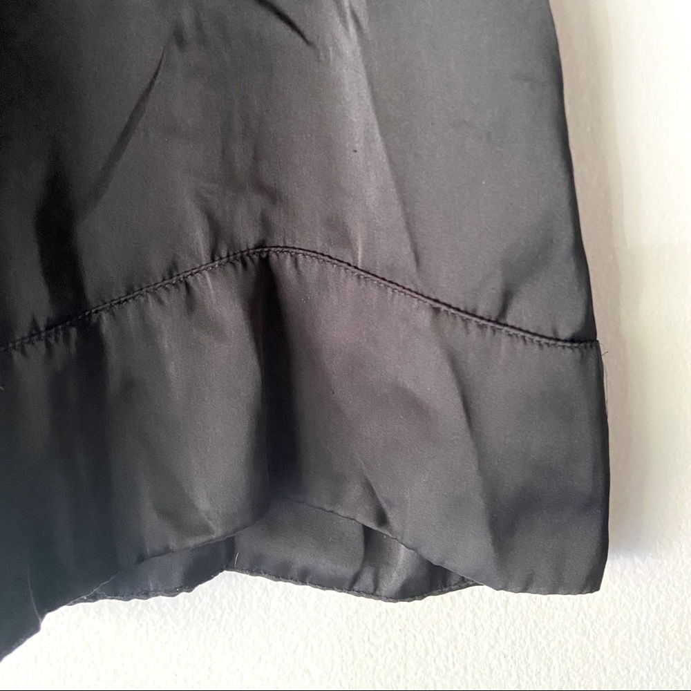 F21 • Long Vintage Silk Ruffle Button Blouse - Picture 5 of 6